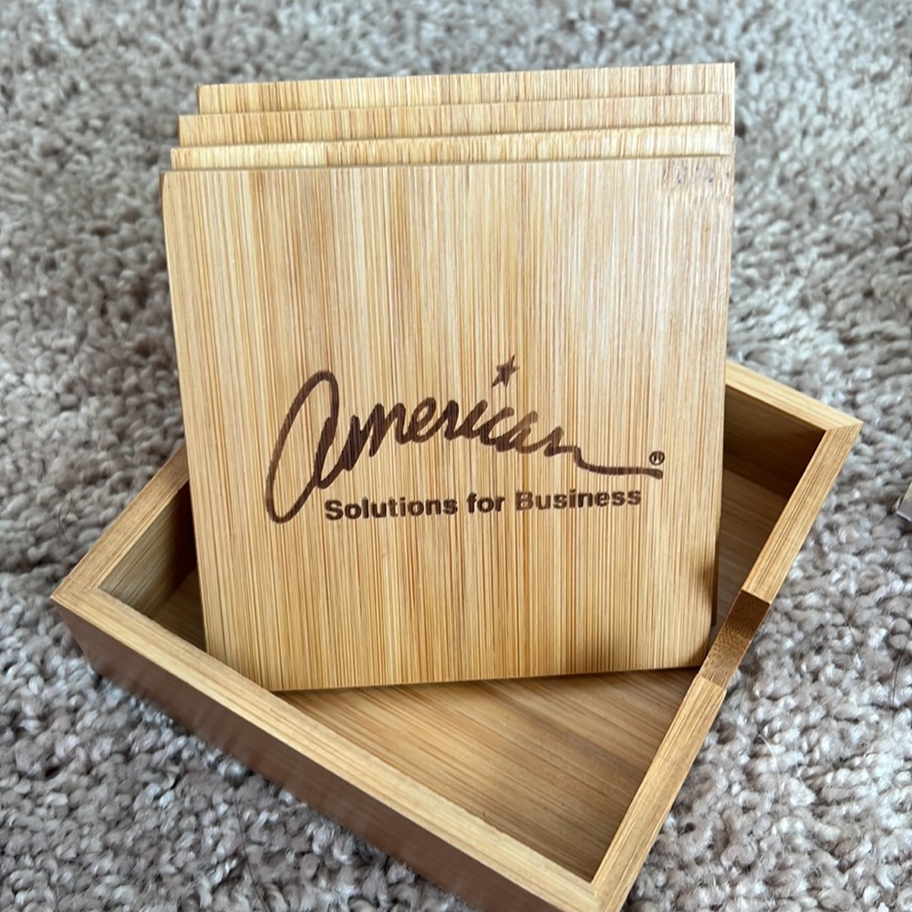 Wooden Coaster Set - Picture 2 of 2